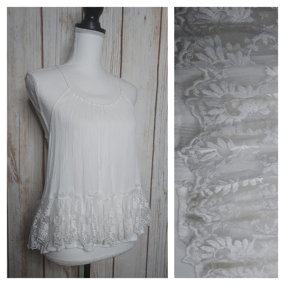 Maronie Lace Babydoll Tank Top | Small